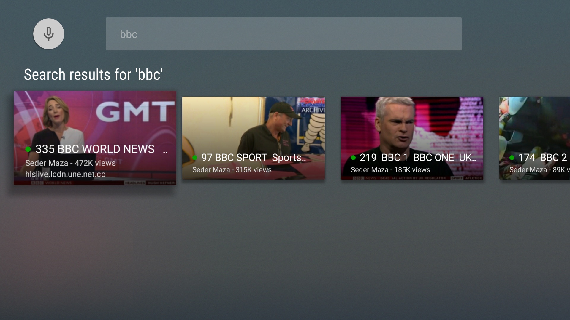 Live Stream Player For Android TV Box